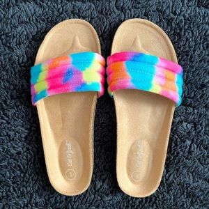 Tie Dye Cat and Jack Slip-On Sandals